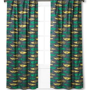 NWT Pillowfort Alligator Curtain Panels Set of 2